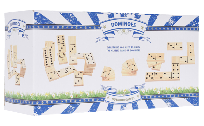 Outdoor Games Dominoes Hout 28-delig