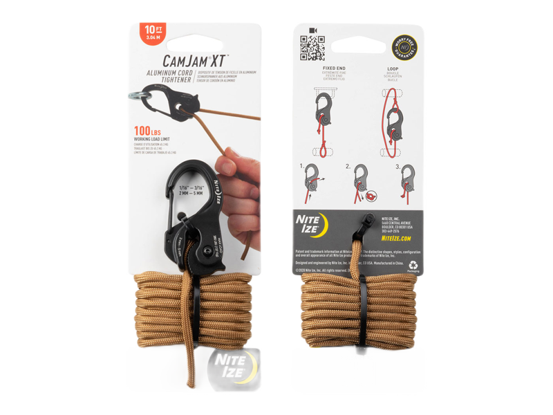 Nite Ize Camjam XT Spanhaak met Coyote Koord