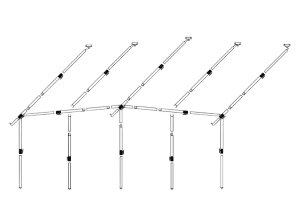 Dorema Frame Voortent Staal EasyGrip 25mm diepte 240