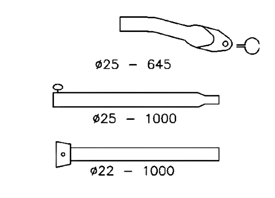 Campking Aandrukstang 22/25mm 170-250cm