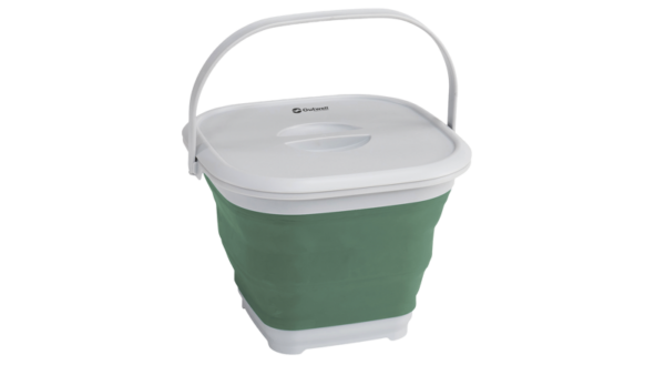 Outwell COLLAPS BUCKET SQUARE W/LID (SHADOW GREEN)
