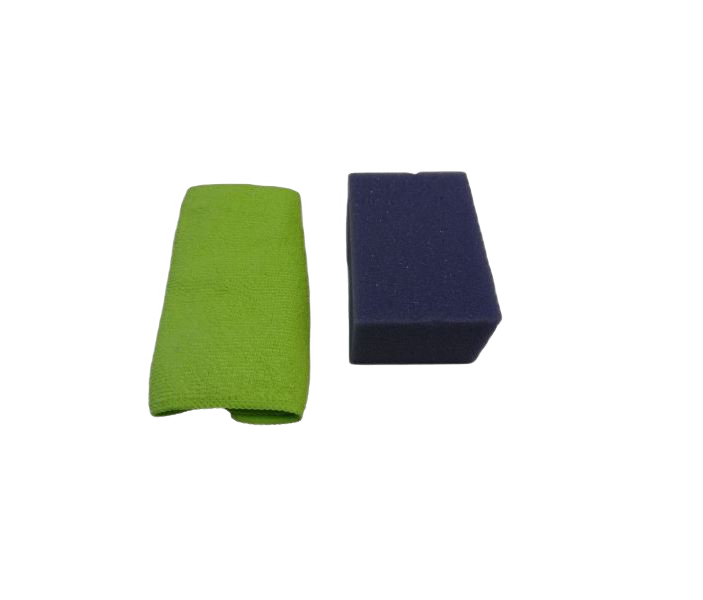 123 Poetsspons met Microvezel Doek