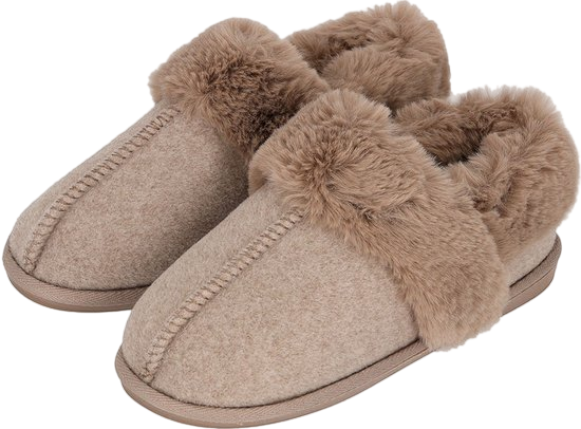 Apollo Home Boots Felt + Fur Pantoffels