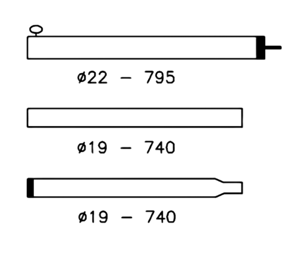 Campking Tentstok aluminium 80-220cm