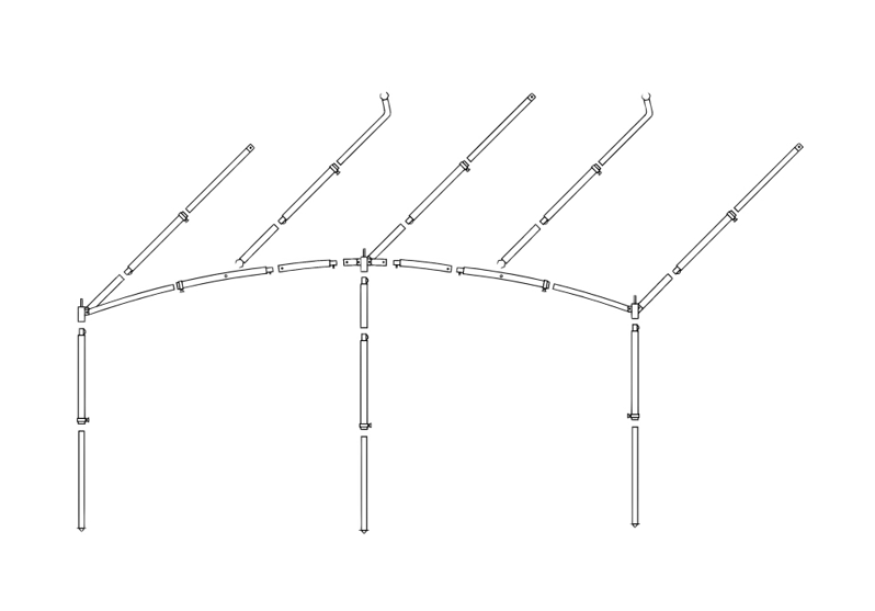 Dorema Frame Voortentluifel Onyx 270 Staal Easygrip 28mm