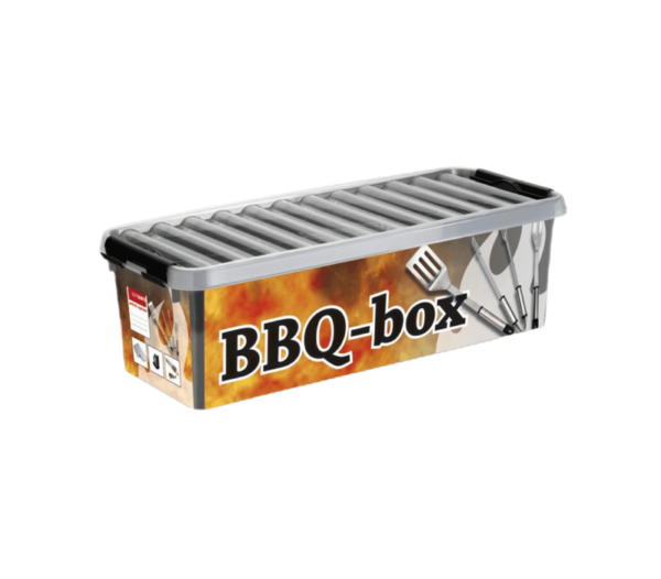 Sunware Q-line bbq box met inzet 9,5L metaal zwart