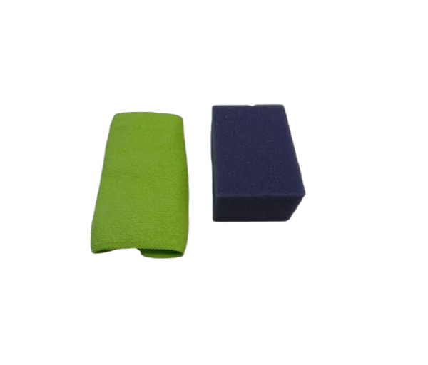 123 Poetsspons met Microvezel Doek