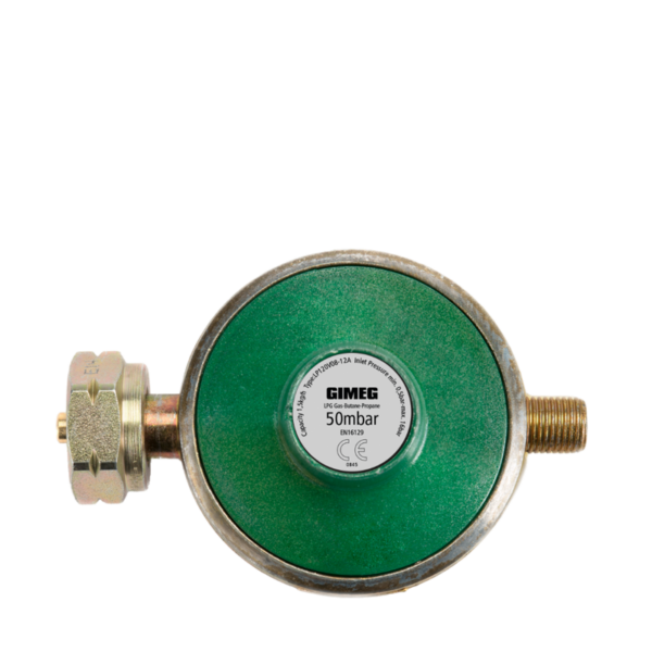 Gimeg Universele Gasdrukregelaar 1/4 Inch Links 50Mbar