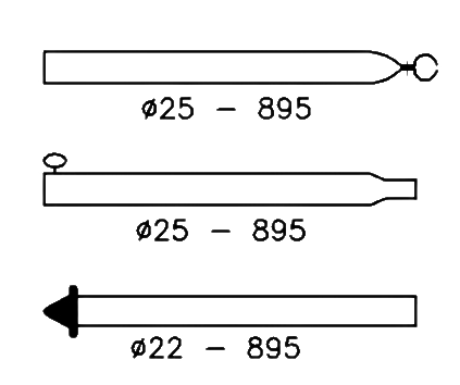 Campking Stormstok 25*170-260cm Alu