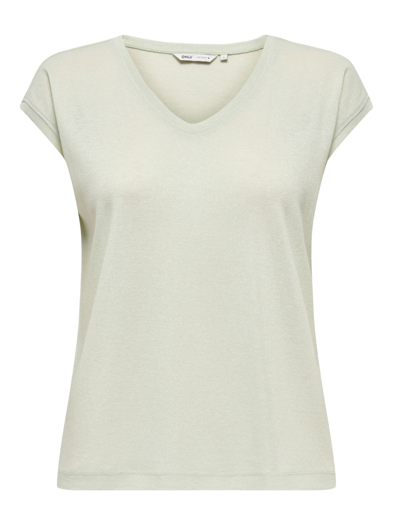 Only Silvery Lurex Top