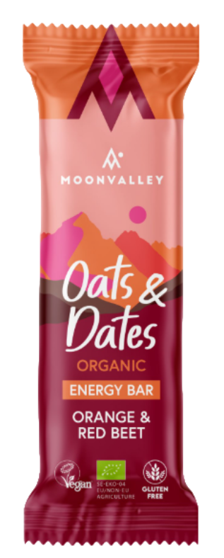 Moonvalley Organic Oats & Dates Bar - Orange & Red Beet